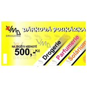 Gift voucher VMD Drogerie for purchasing goods worth 500 CZK