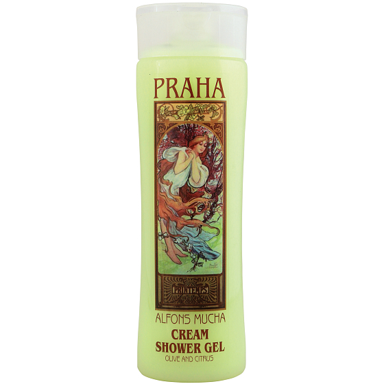 Bohemia Gifts Alfons Mucha Oliva and Citrus shower gel 200 ml