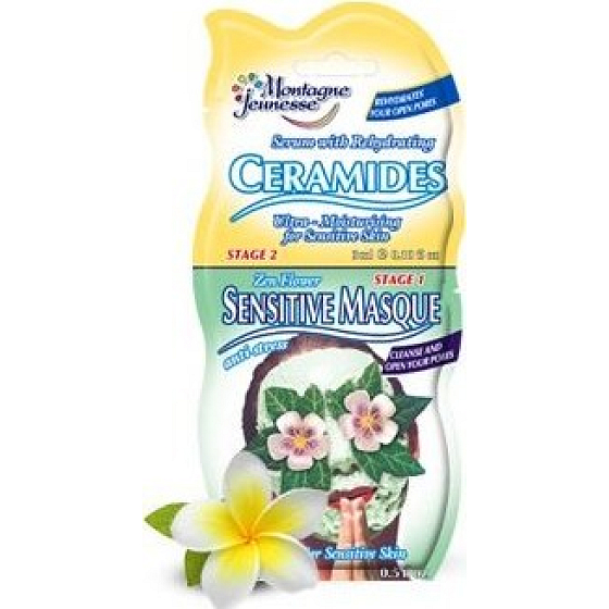 Montagne Jeunesse Floral mask for sensitive skin 15 ml and moisturizing serum 3 ml