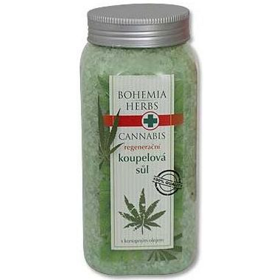 Bohemia Gifts Cannabis Hemp Oil Regenerating Bath Salt 900 g