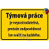Nekupto Humorous Sign Teamwork 15x10 cm 1 piece
