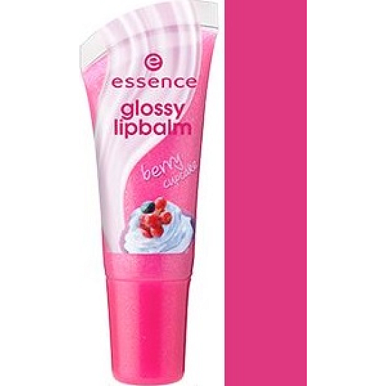 Essence Glossy Lipbalm Lip Balm with Gloss 06 Berry Cupcake 8 ml