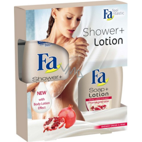 Fa Shower & Lotion Pomegranate shower gel 250 ml + liquid soap 300 ml, cosmetic set