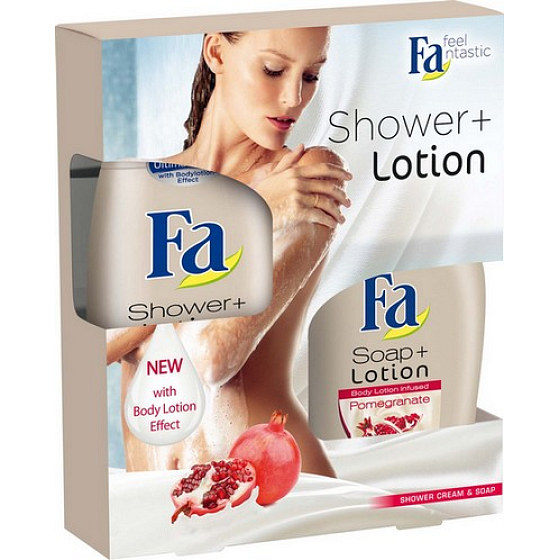 Fa Shower & Lotion Pomegranate shower gel 250 ml + liquid soap 300 ml, cosmetic set