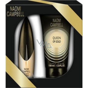 Naomi Campbell Queen of Gold eau de toilette 15 ml + shower gel 50 ml, gift set