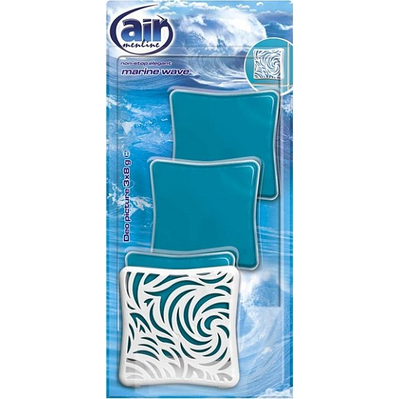 Air Menline Deo Picture Non Stop Elegant Marine Wave gel air freshener 3 x 8 g