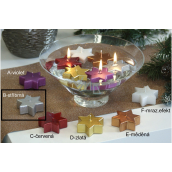 Lima Floating star candle silver 60 x 60 x 25 mm 1 piece