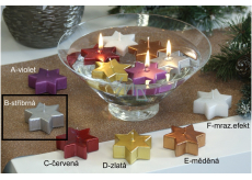Lima Floating star candle silver 60 x 60 x 25 mm 1 piece