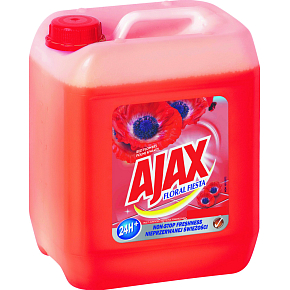 Ajax for Floors and Surfaces Floral Fiesta Red Flowers universal cleaning agent, poppy, 5 l
