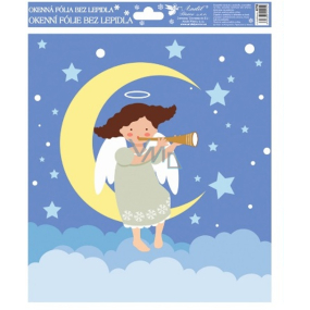 Window film without glue happy angels coloured 3. Beige angel 29,5 x 24 cm
