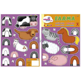 Ditipo Cutouts with coloring pages Farm 210 x 310 mm