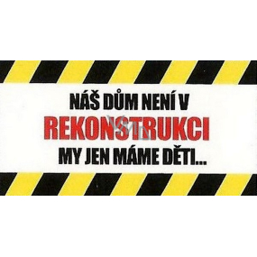 Nekupto Gifts with humor Tin Sign Our house is not 23 x 12 cm