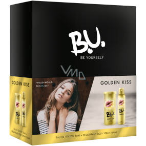 BU Golden Kiss eau de toilette for women 50 ml + deodorant spray 150 ml, gift set