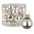 Silver glass flasks set 2 cm, 12 pieces