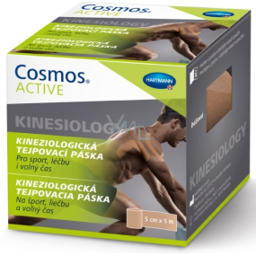 Cosmos Active Kinesiology Kinesiologic Taping Tape Beige 5 cm x 5 m