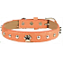 Tatrapet Collar Leather orange decorated with paws 2 x 45 cm