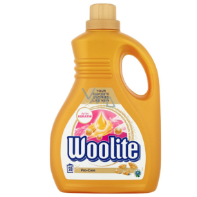 Woolite Pro-Care washing gel, softens and protects fibers in 30 doses of 1.8 l