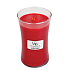 WoodWick Crimson Berries scented candle with wooden wick and lid glass large 609,5 g