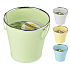 New Garden Citronella repellent scented candle in tin bucket 140 x 138 mm, mix of colours