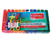 Clanax Plastic Clothes Pegs 24 Pieces