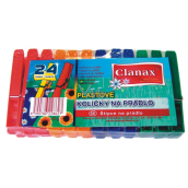 Clanax Plastic clothes pegs 24 pieces