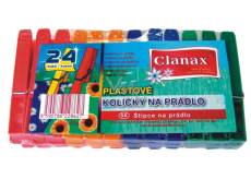 Clanax Plastic clothes pegs 24 pieces