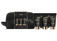 Grace Cole GC Homme cleansing gel 100 ml + cleansing skin gel 100 ml + shampoo 100 ml + cleansing sponge + cosmetic bag, cosmetic set for men