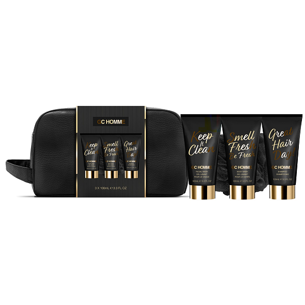 Grace Cole GC Homme body wash 100 ml + facial cleansing gel 100 ml