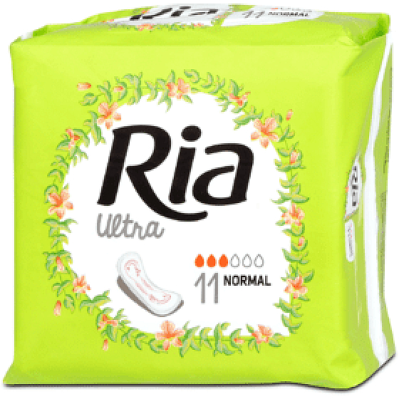 Ria Ultra Silk Normal sanitary pads 11 pieces
