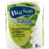 Big Soft Classic 2-ply kitchen paper towels, 2 × 51 pieces, 2 rolls