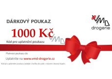 Dárková poukázka z VMD DROGERIE na nákup zboží na e-shopu v hodnotě 1000 Kč