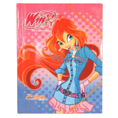 Winx Club Folders with rubber band in design of fairy Bloom in denim dress 370 x 271 x 7 mm