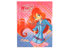 Winx Club Folders with rubber band in design of fairy Bloom in denim dress 370 x 271 x 7 mm