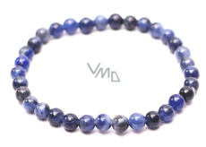 Sodalite bracelet elastic natural stone, ball 4 mm / 15 cm, for children, stone communication