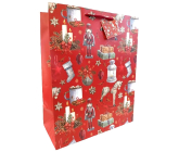 Nekupto Christmas bag WBL 2435 red CZ/xSK/HU