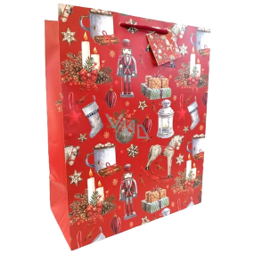 Nekupto Christmas bag WBL 2435 red CZ/xSK/HU