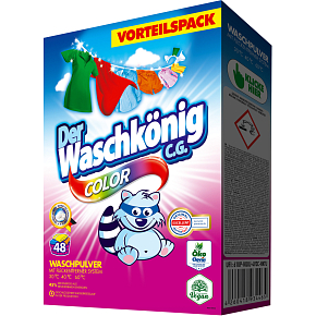 Waschkönig Color Laundry Powder, 48 washes, 2.88 kg