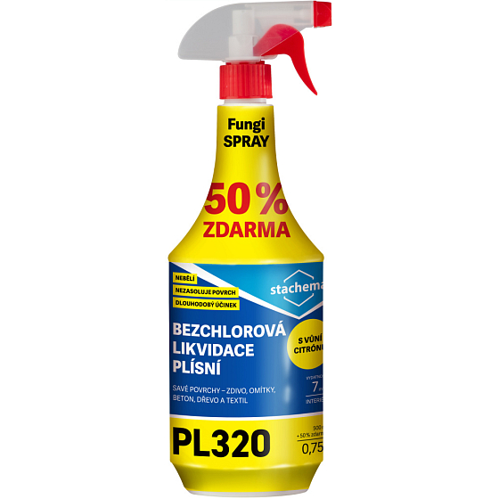 Stachema Fungispray Lemon Chlorine-Free Disinfectant, 500 ml