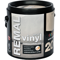 REMAL Vinyl Color mat washable wall paint, 200 safari beige, 3.2 kg