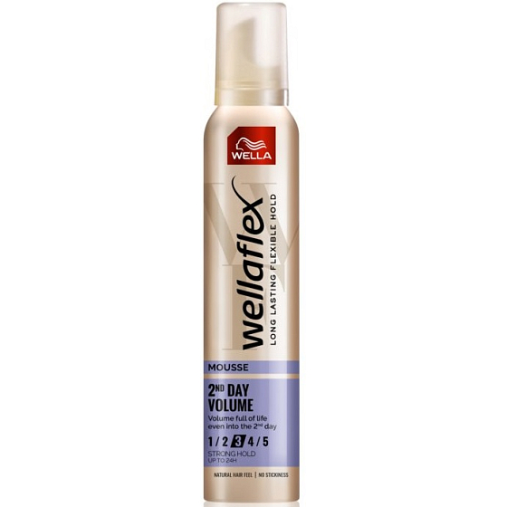 Wella Wellaflex 2-Days-Volume Strong Hold Mousse 200 ml
