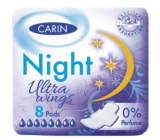 Carine Ultra Wings Night intimate pads 8 pieces