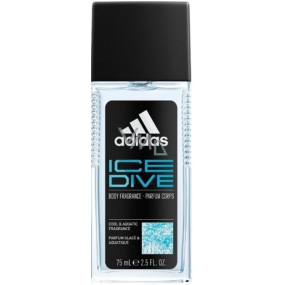 Adidas Ice Dive perfumed deodorant glass for men 75 ml