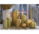 Lima Alfa candle gold cylinder 80 x 150 mm 1 piece