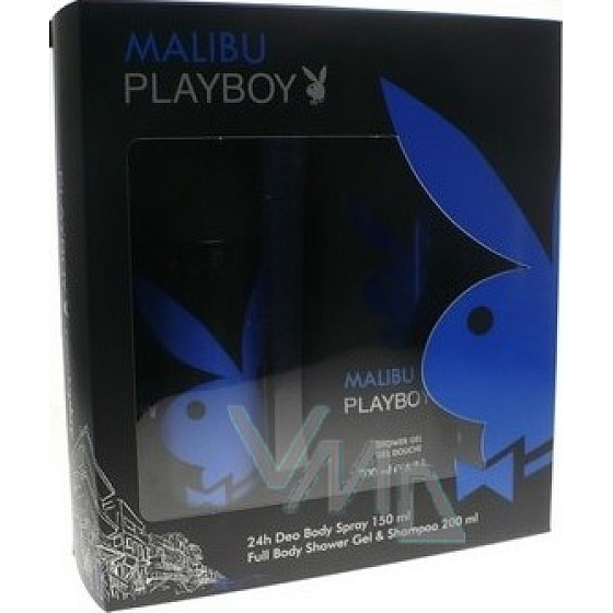 Playboy Malibu deodorant spray 150 ml + shower gel 200 ml, cosmetic set