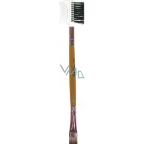 Eyebrow brush with eyelash comb and eye shadow brush 15 cm 1 piece 30160