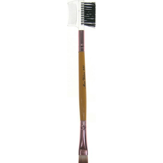Eyebrow brush with eyelash comb and eye shadow brush 15 cm 1 piece 30160