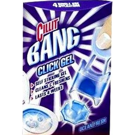 Cillit Bang Click Gel Ocean Fresh gel toilet cleaner 4 x 5 g