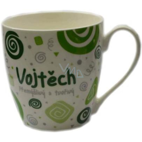 Nekupto Twister mug named Vojtěch green 0.4 liter