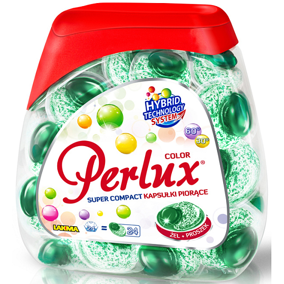 Perlux Color gel capsules for washing colored laundry 24 pieces