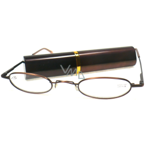 Berkeley Cleopatra reading glasses +3.0 brown in a case of 1 piece M160